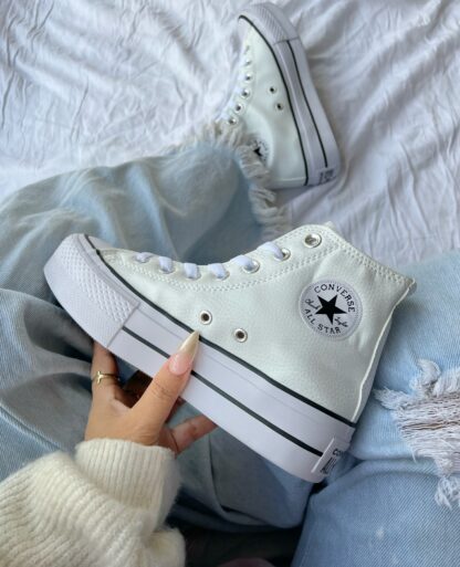 CONVERSE CUERO DAMA - Imagen 4