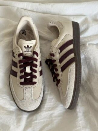 ADIDAS SAMBA LINEAS VINOTINTO DAMA