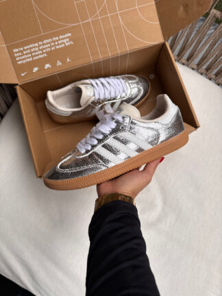 ADIDAS SAMBA PLATEADA DAMA